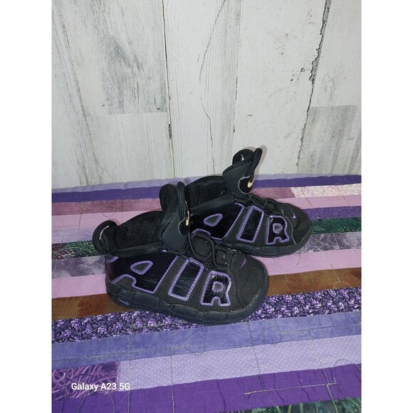 Youth Boys Size 7C Nike Air More Uptempo 96  Action Grape DX5956 001 - Picture 8 of 9